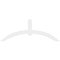 Ekena Millwork Archdale Architectural Grade PVC Gable Bracket, 96"W x 36"H x 2"D x 6"F, 9/12 Pitch GBP096X36X0206ARC00 - alternate 5